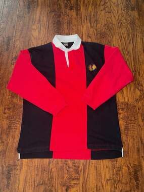 Vintage Pro Edge Chicago Blackhawks NHL Rugby Shirt XL